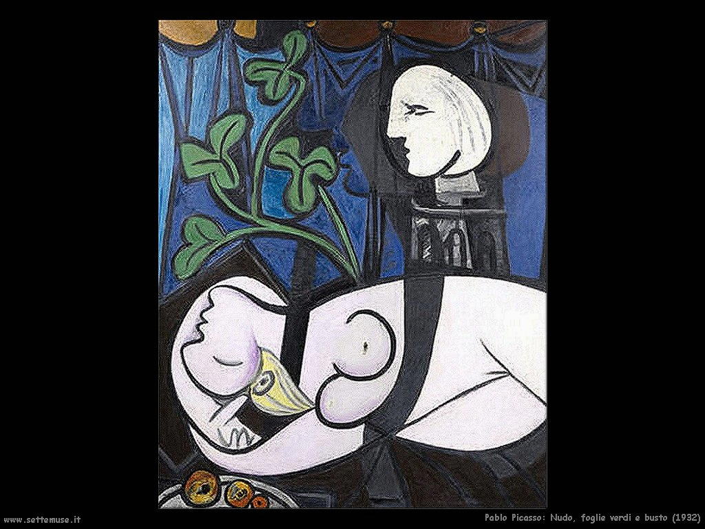 Nudo, foglie verdi e busto - Pablo Picasso - 1932
