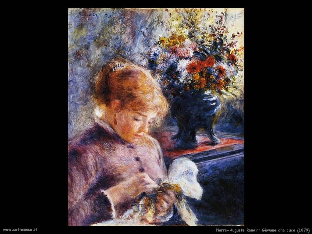 Pierre-Auguste Renoir_giovane_che_cuce