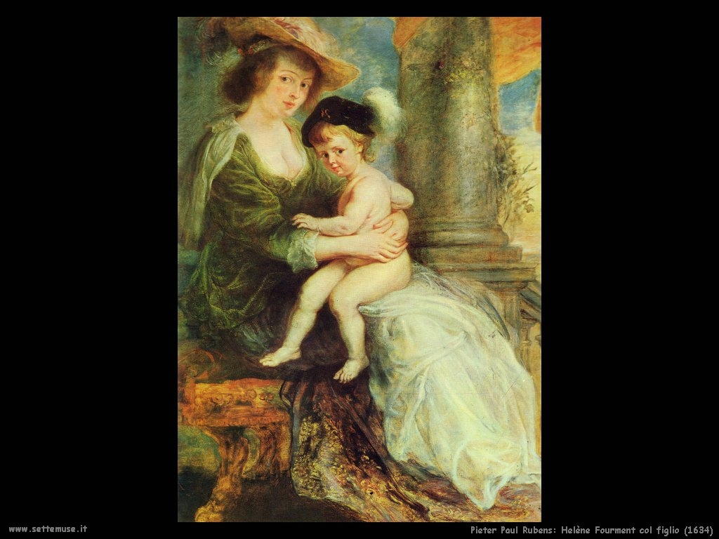 Pieter Paul Rubens_helène_fourment_col_figlio_1634