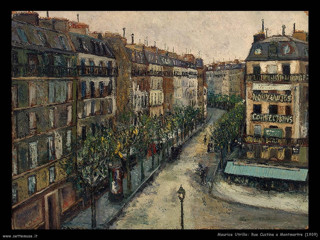 Maurice Utrillo_Rue_Custine_a_Montmartre_1909