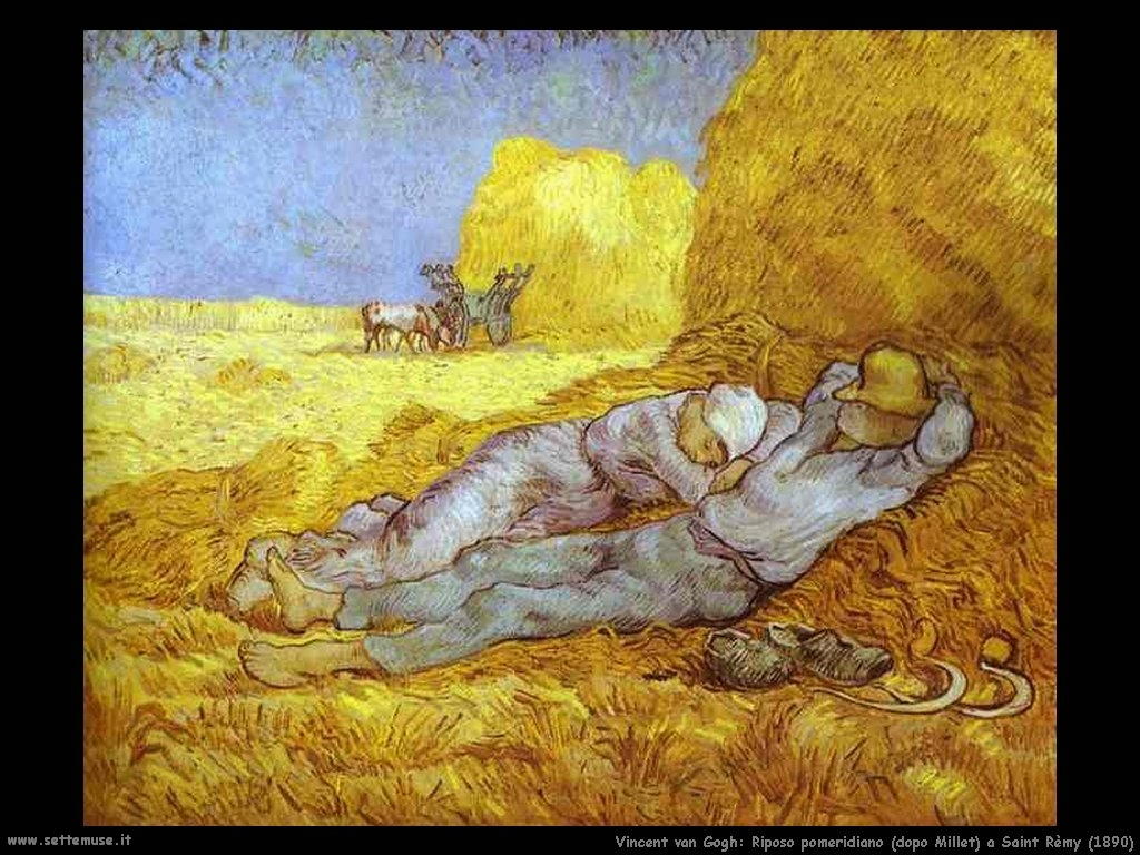 Vincent van Gogh_riposo_pomeridiano_dopo_millet_saint_rémy_1890