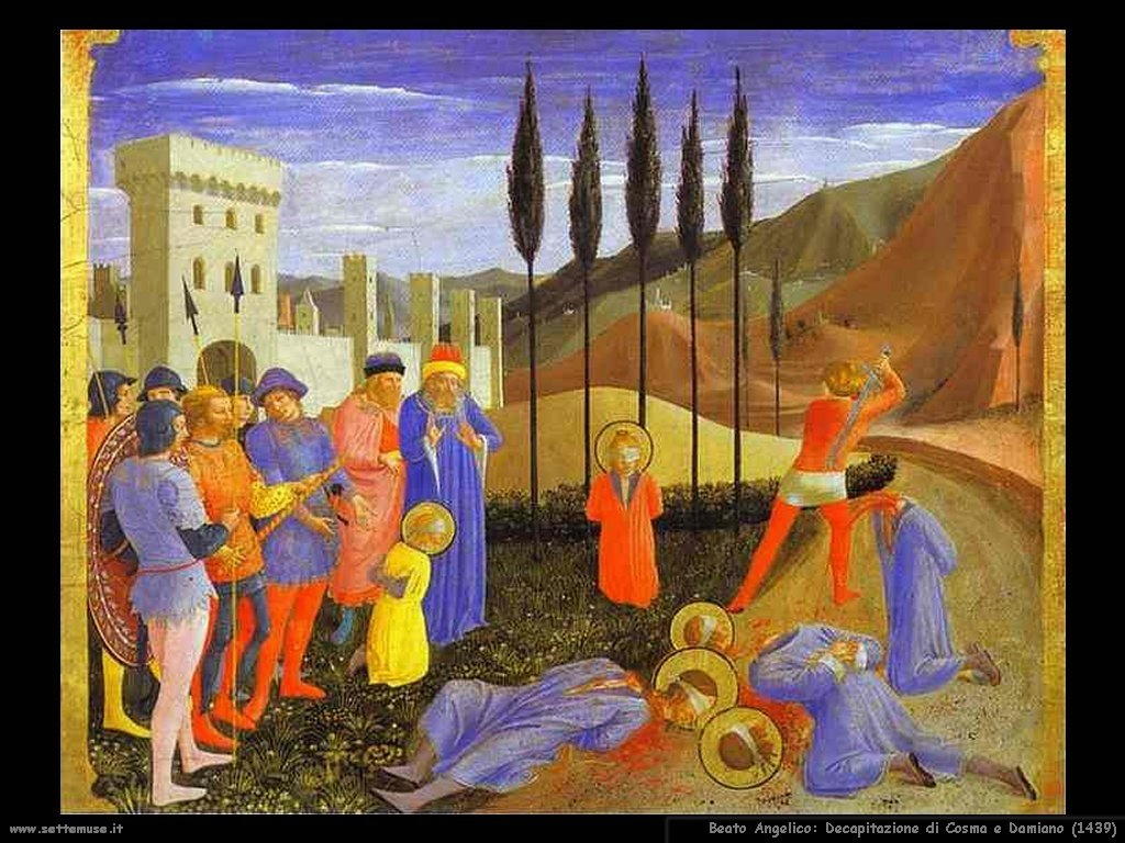 Beato Angelico La decapitazione di Cosma e Damiano (1439)