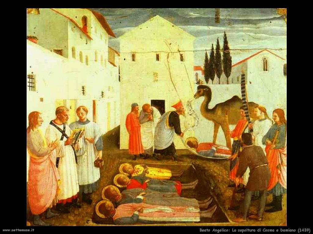 Beato Angelico La sepoltura di Cosma e Damiano (1439)