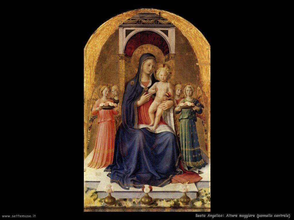 Beato Angelico Altare maggiore pannello centrale