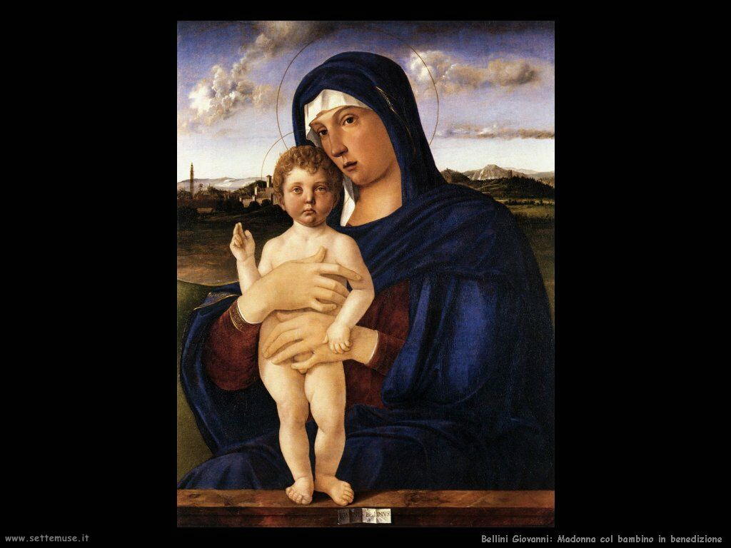Madonna con bambino che benedice