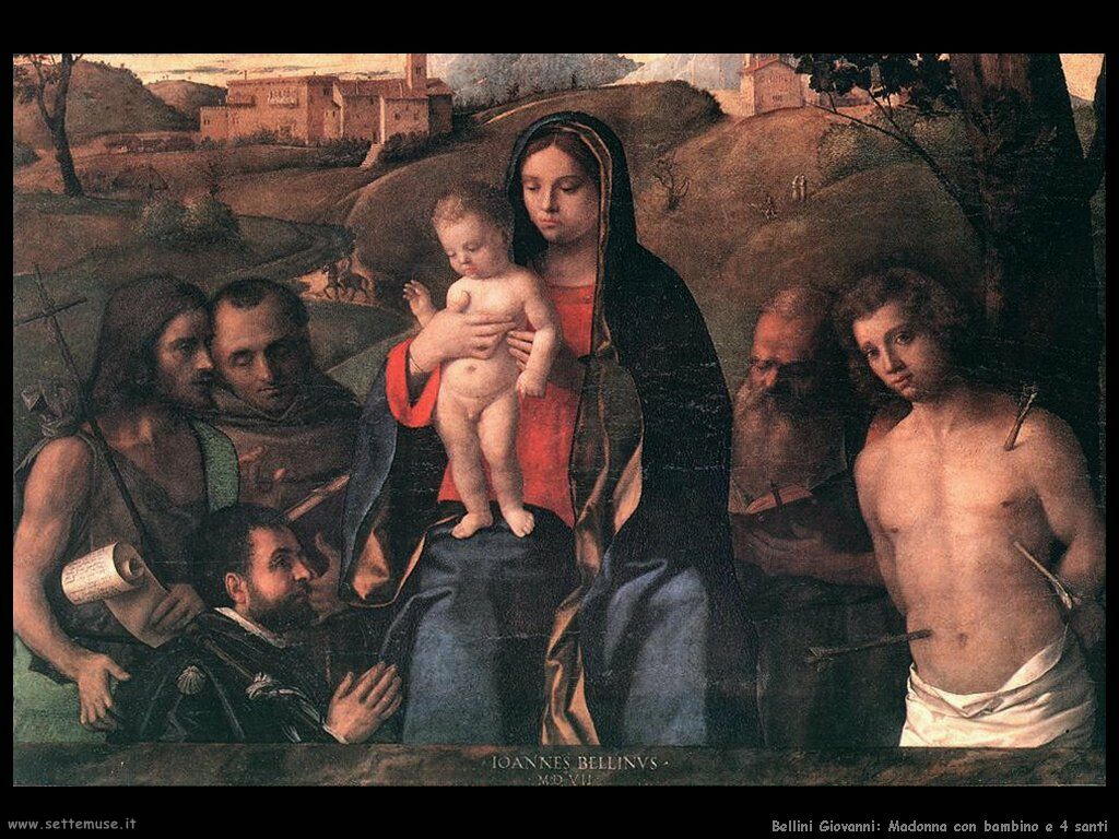 Madonna con bambino e quattro santi