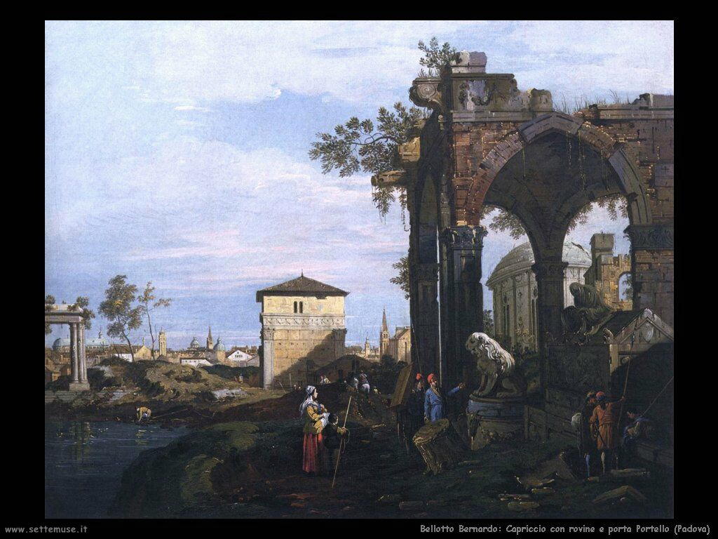 Capriccio con rovine e Porta Portello Padova