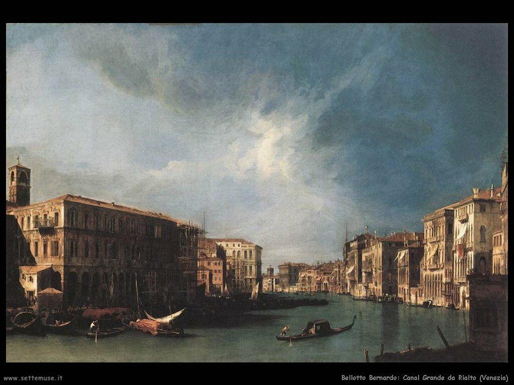Il Canal Grande dal ponte di Rialto Venezia