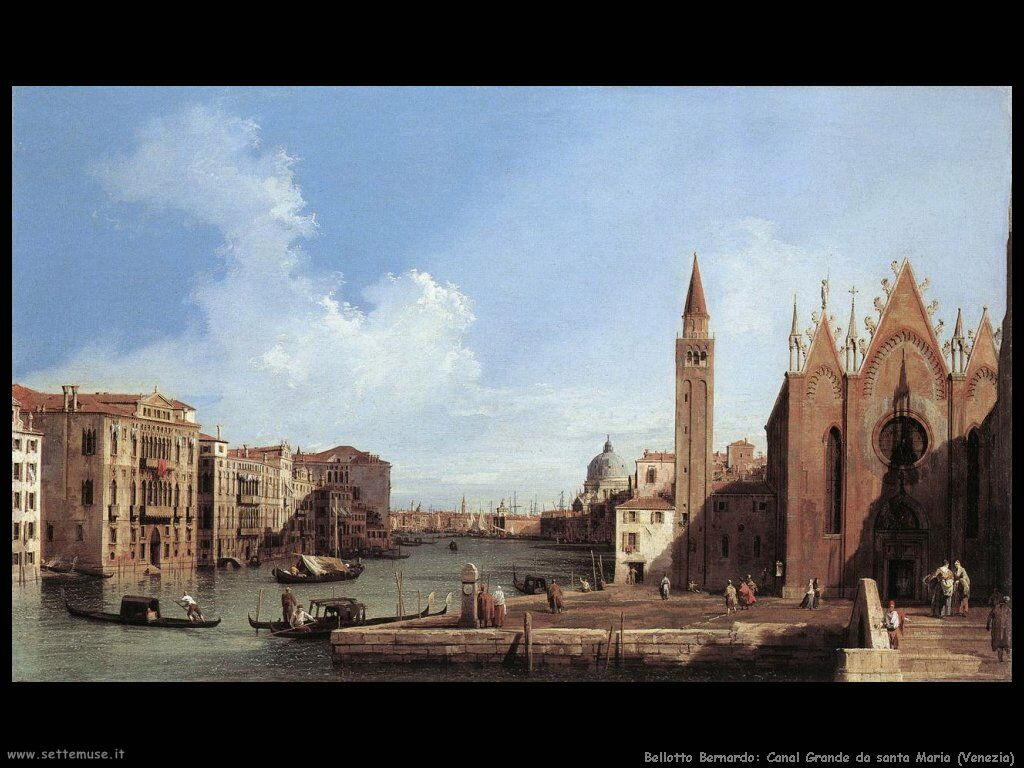 bellotto bernardo Canal Grande da santa Maria Venezia