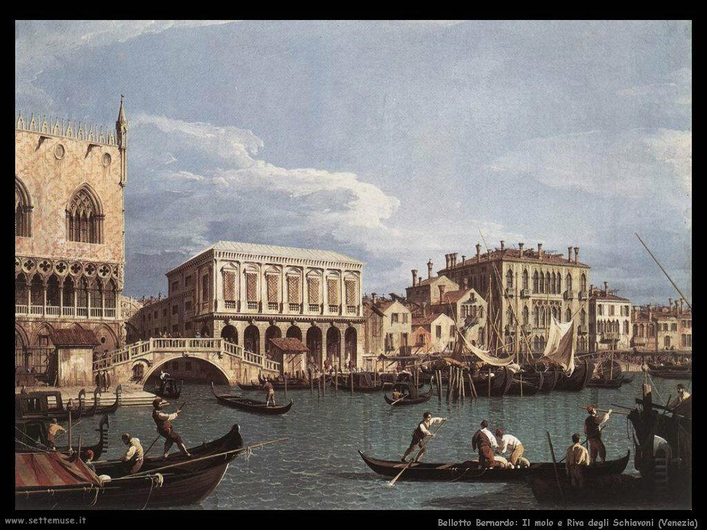 Il molo e la riva degli Schiavoni Venezia