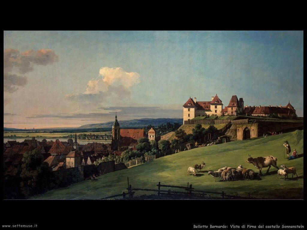 Il Pirna visto dal castello Sonnenstein