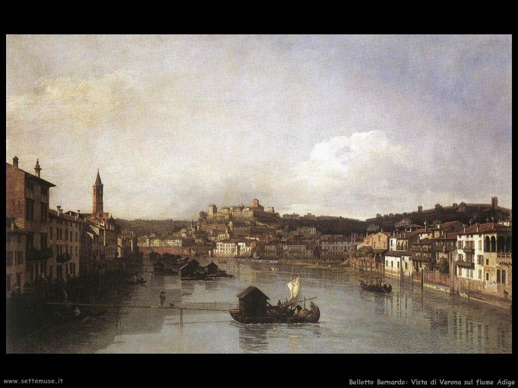 Verona e il fiume Adige (1747)