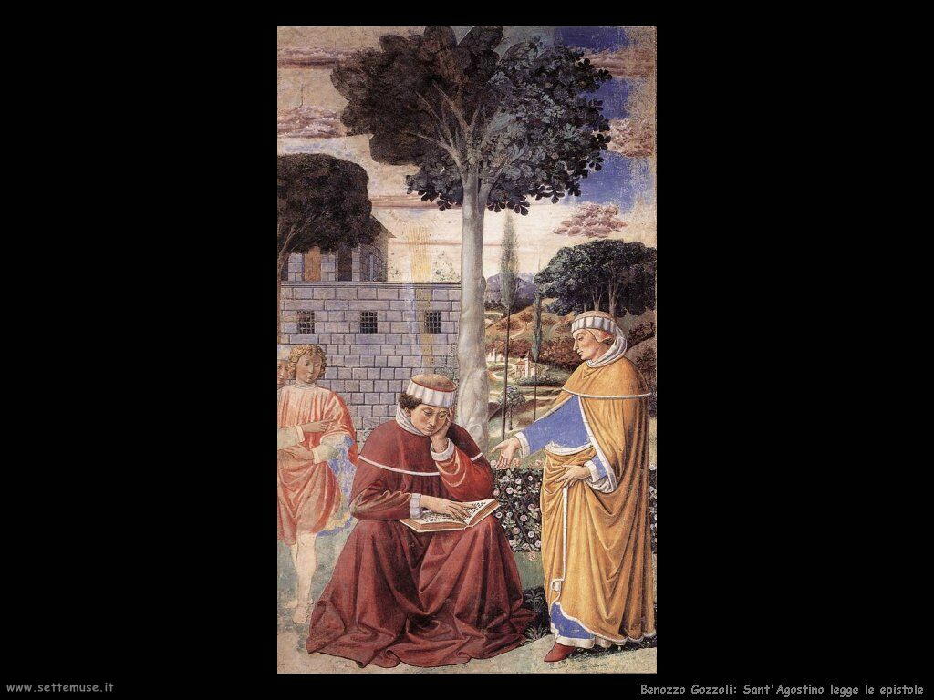 Sant'Agostino legge l'epistola
