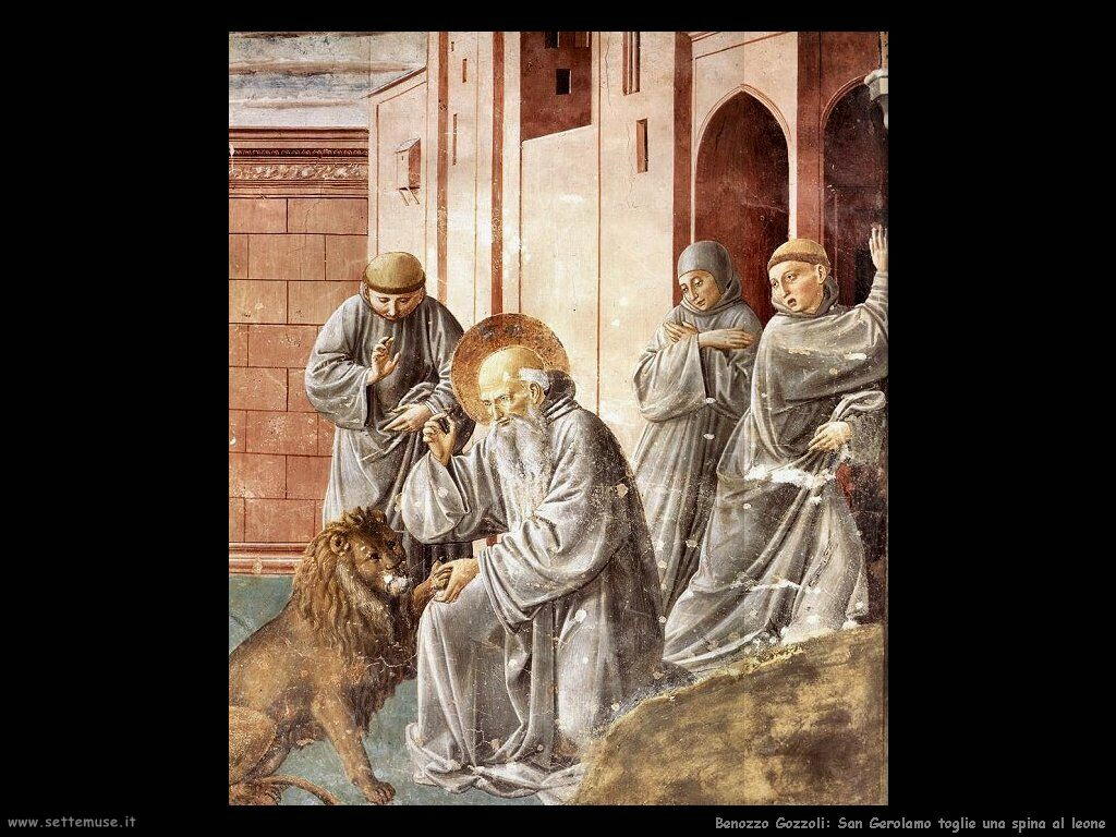 San Girolamo toglie una spina al leone