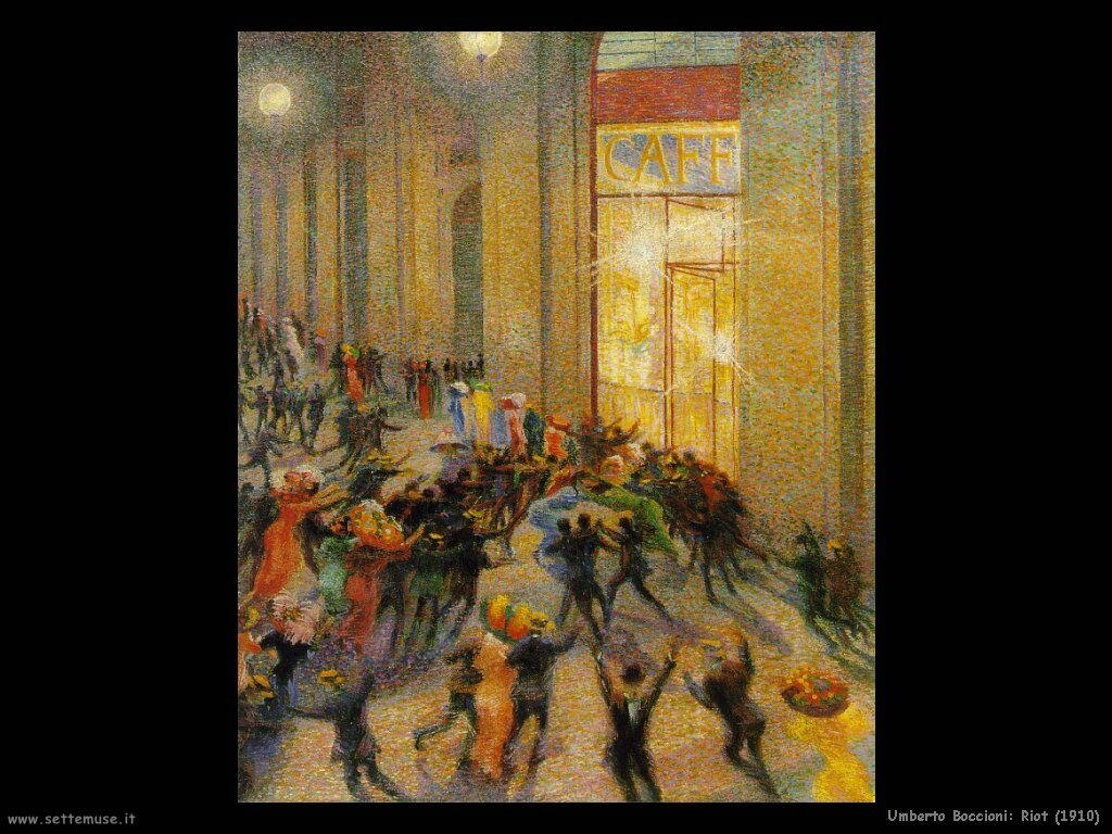 umberto boccioni Riot (1910)