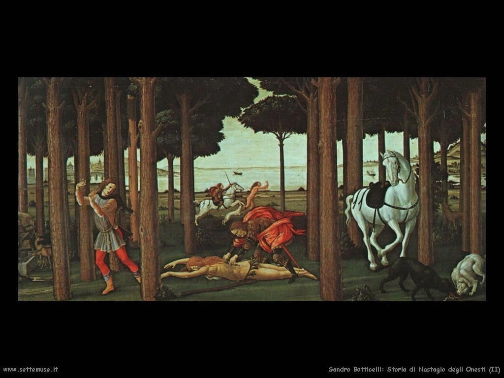 Sandro Botticelli Storia di Nastagio degli Onesti (2)