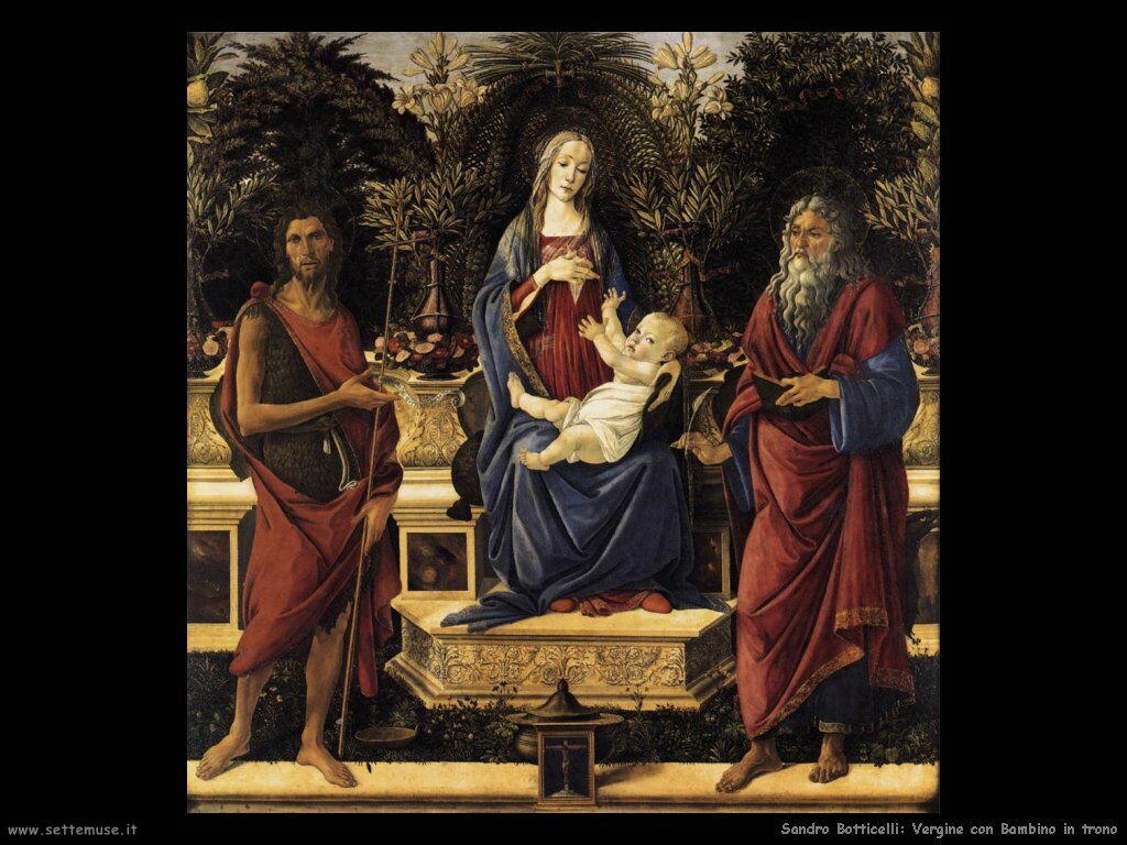 Vergine con Bambino in trono
