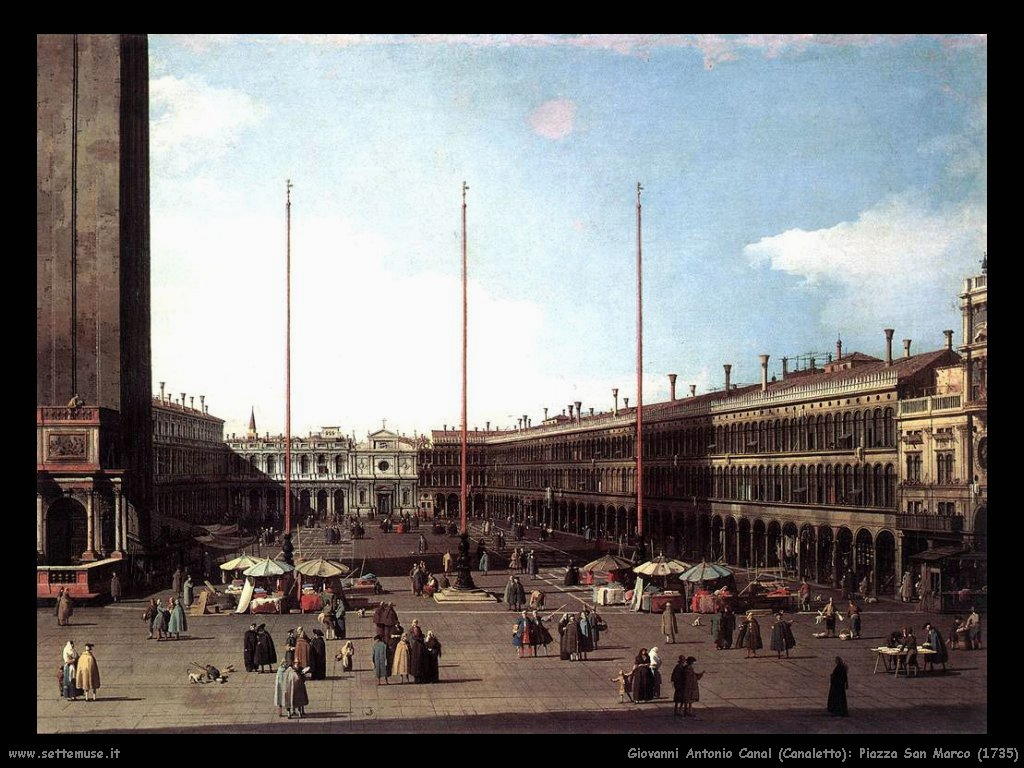 G.Antonio Canal detto Canaletto Piazza San Marco - Venezia (1735)