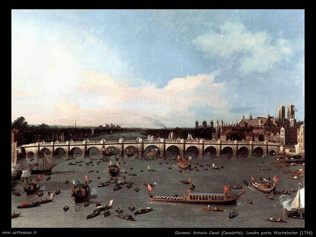 Londra, ponte Westminster (1746)