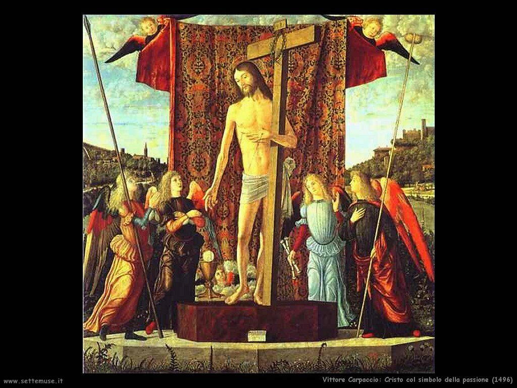 Cristo col simbolo della passione (1496)