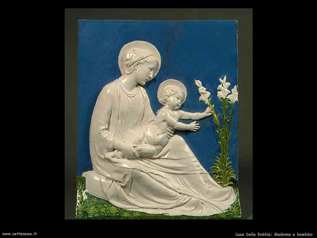 Luca della Robbia Madonna e bambino