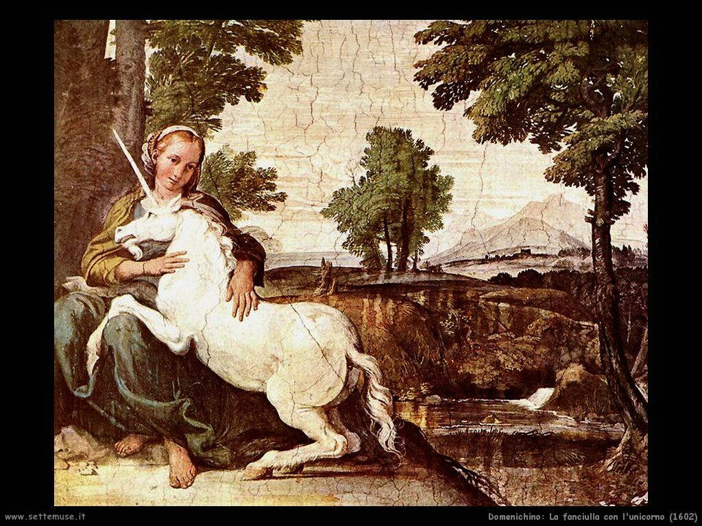 domenichino La fanciulla e l'unicorno (1602)