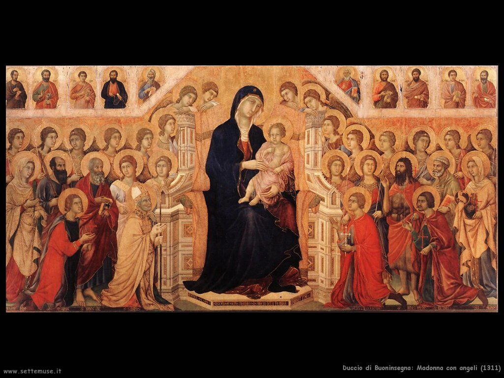 Duccio di Buoninsegna Madonna con i santi (1311)