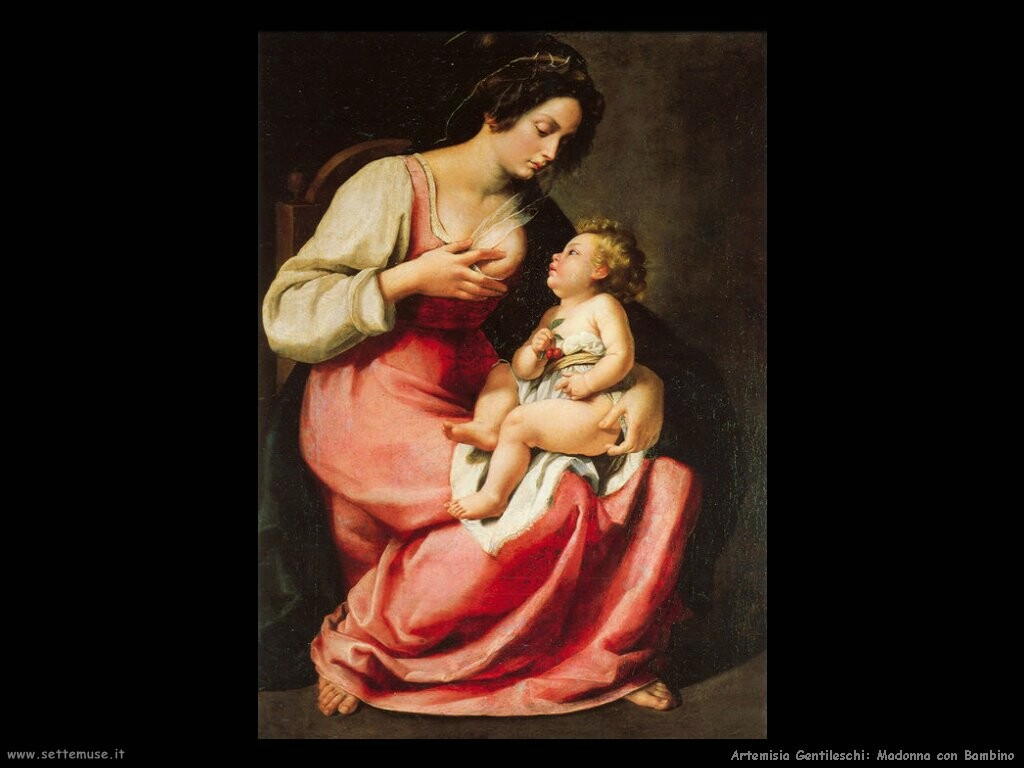 artemisia gentileschi Madonna con Bambino