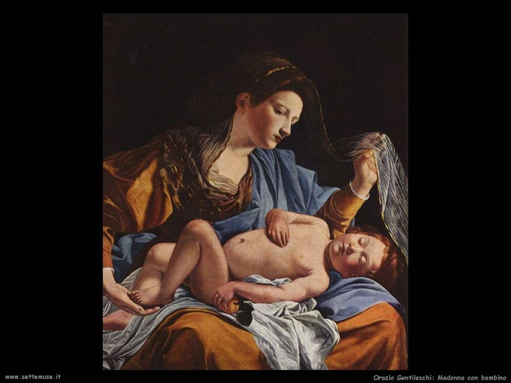 Orazio Gentileschi Madonna con bambino