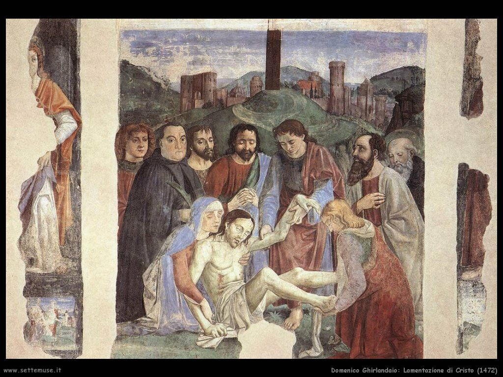 domenico ghirlandaio Lamentazione di Cristo (1472)