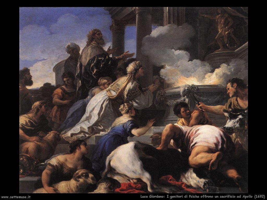 Luca Giordano Genitori di Psiche offrono sacrificio ad Apollo (1692)