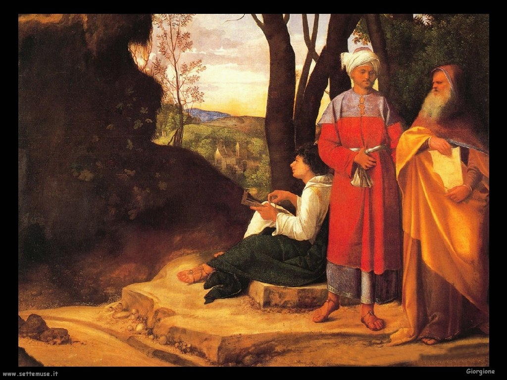 Tre filosofi 1508 Giorgione