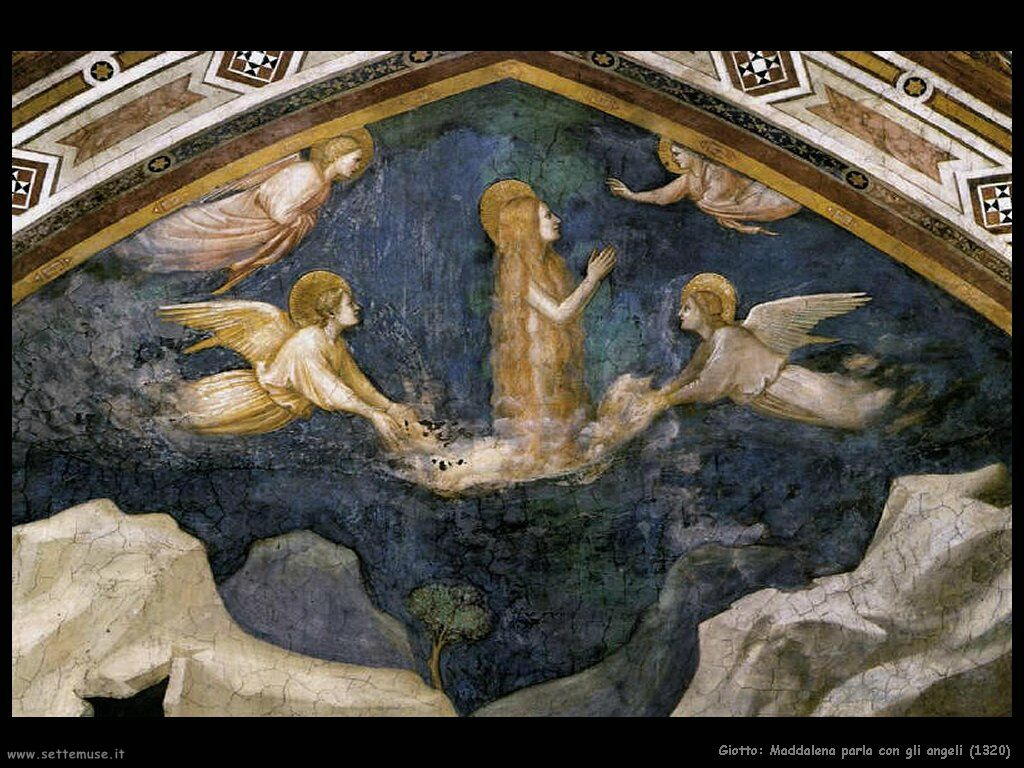giotto Maddalena parla con gli angeli (1320)