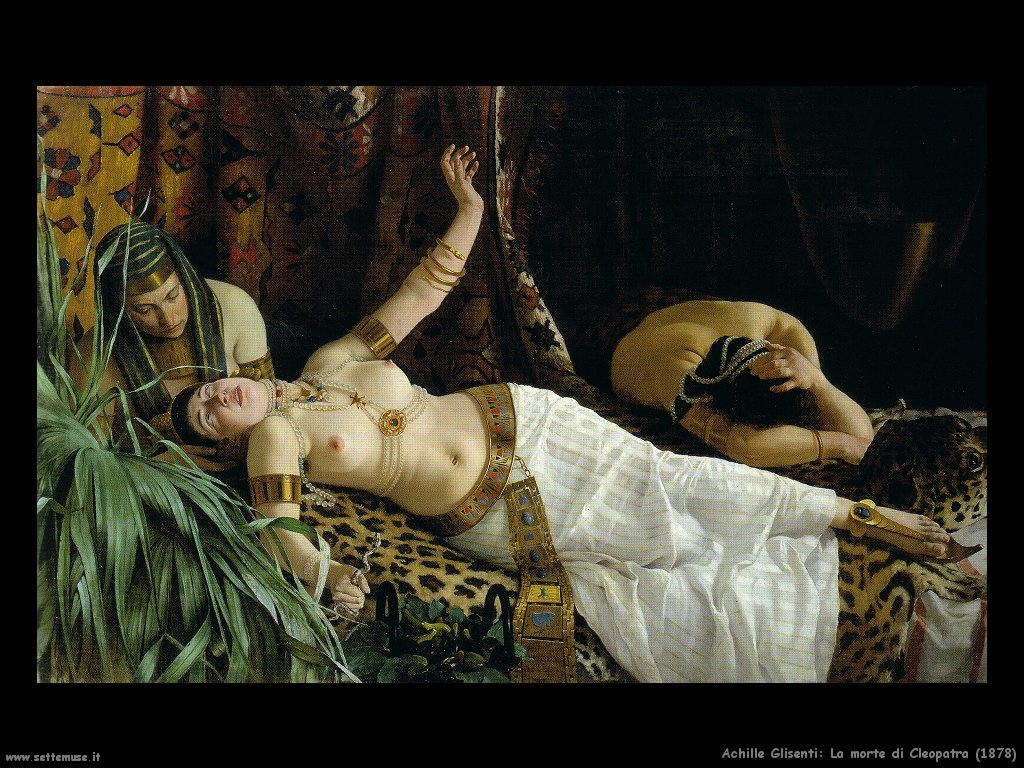 achille glisenti La morte di Cleopatra (1878)