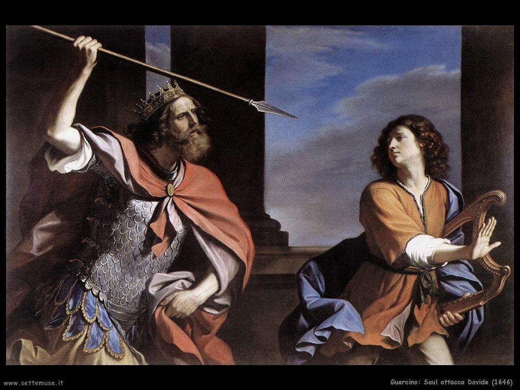 Saul attacca Davide (1646)