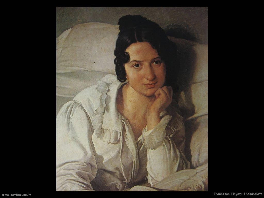 Francesco Hayez L'ammalata Carolina Zucchi (1825)