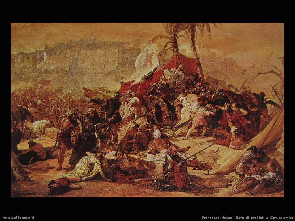 Francesco Hayez Crociati assetati vicino a Gerusalemme (1850)