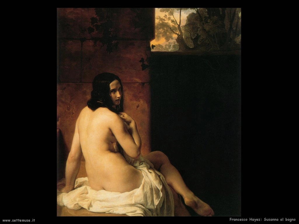 Francesco Hayez Susanna al bagno (1850)