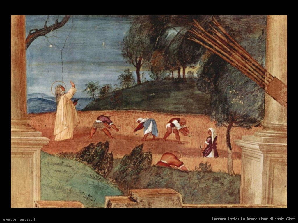 Lorenzo Lotto Benedizione di Santa Clara