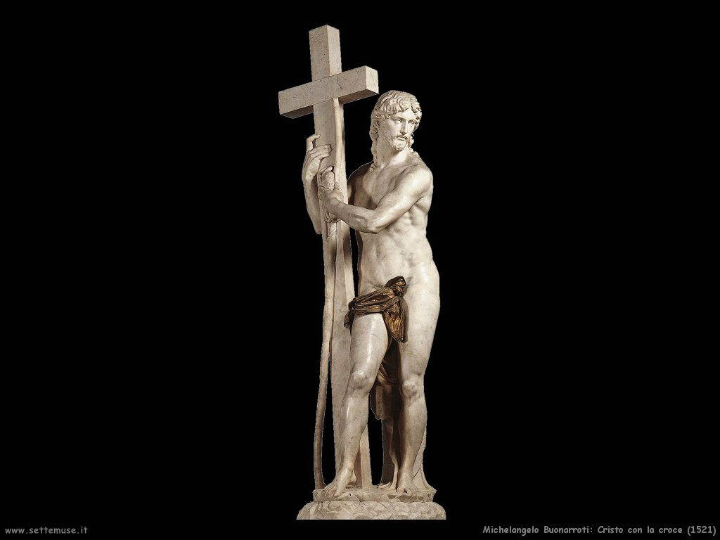 michelangelo Cristo con la croce (1521)