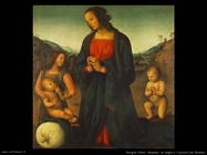 perugino pietro Madonna con un angelo e il piccolo san Giovanni