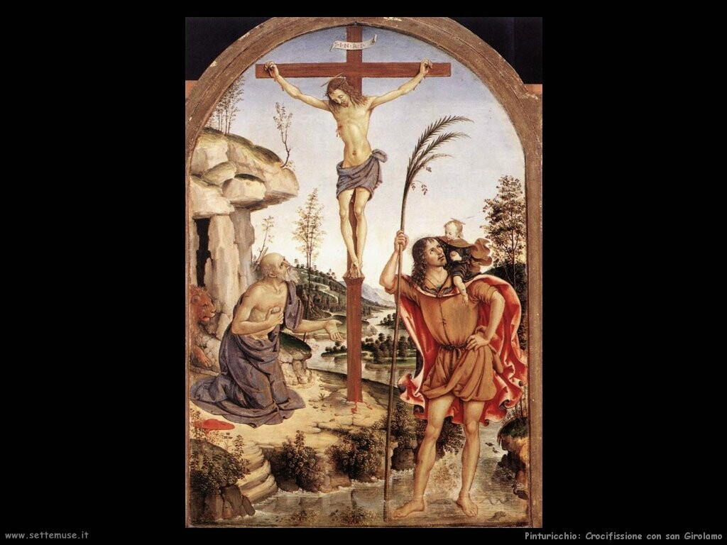 Crocifissione con san Girolamo