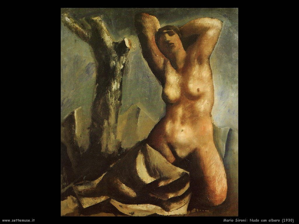 Mario Sironi Nudo con albero (1930)