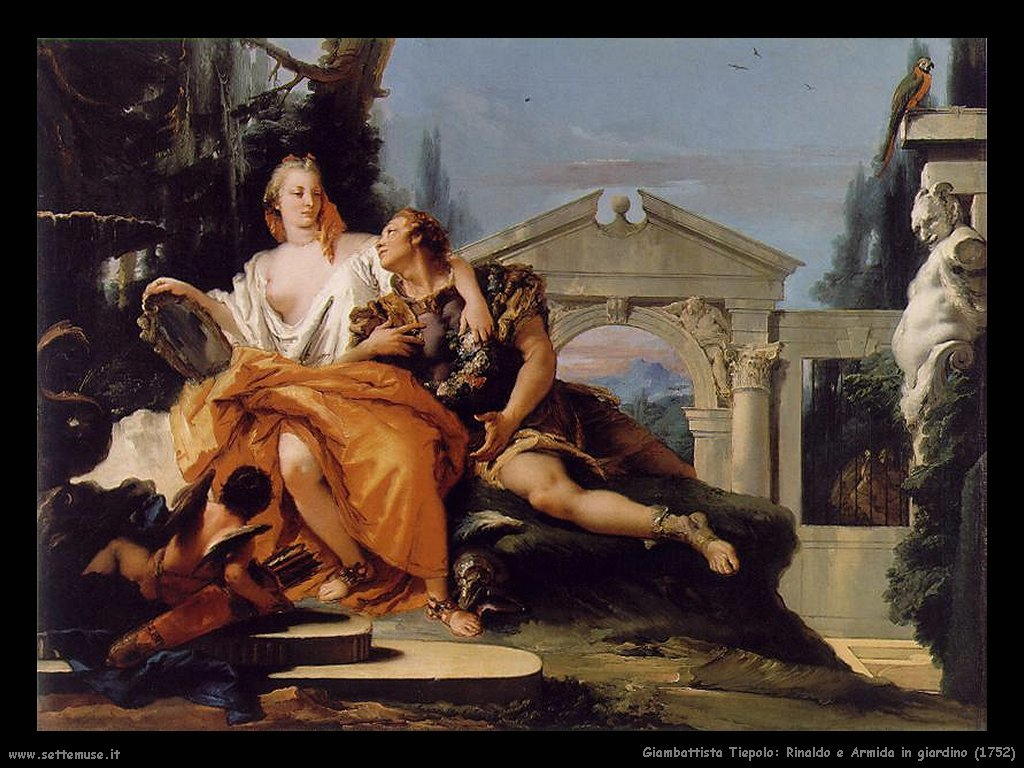 Giambattista Tiepolo Rinaldo e Armida in giardino (1752)