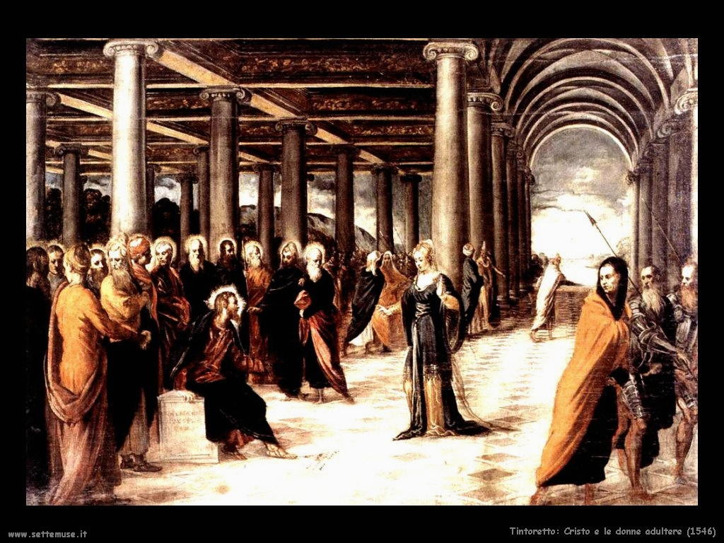 Tintoretto Cristo e le donne adultere (1546)