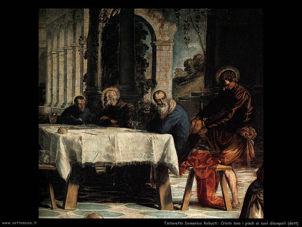 Cristo lava i piedi ai discepoli (dett)