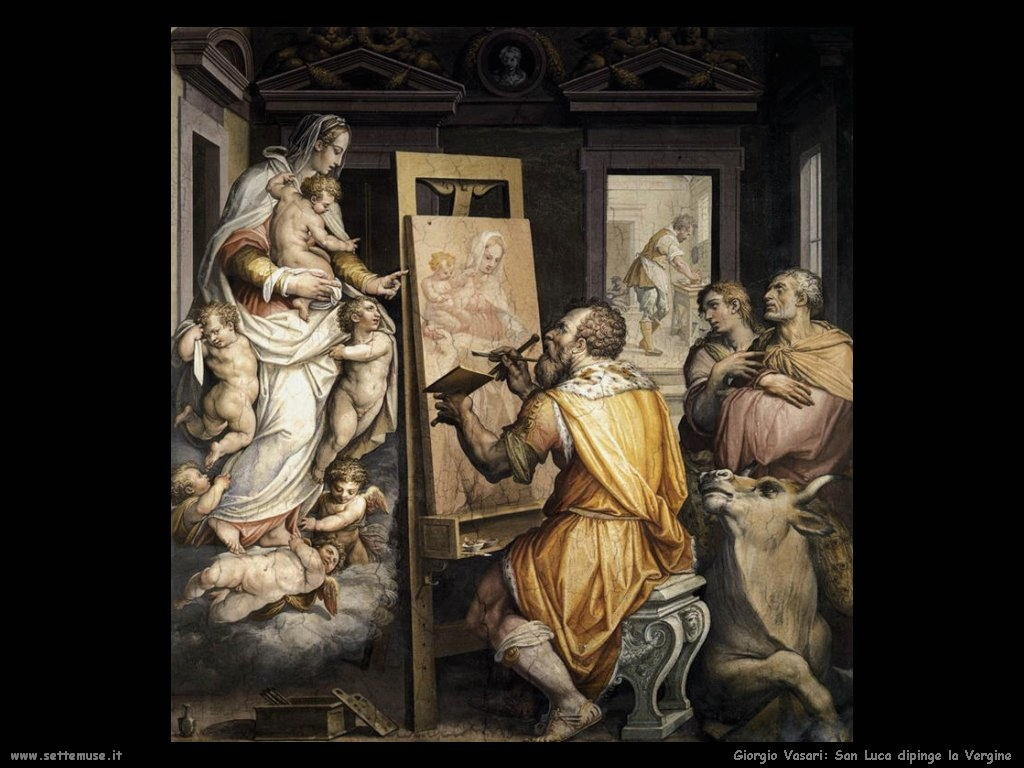 Giorgio Vasari San Luca dipinge la Vergine