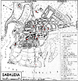 Sabaudia - Mappa della città - Clicca per ingrandire