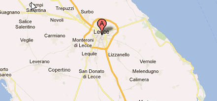Mappa provincia di Lecce