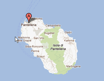 Mappa di Pantelleria